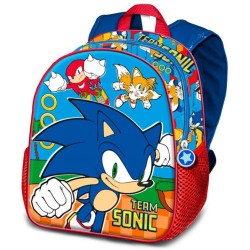 Mochila Pré-Escolar Sonic Team 3D / 31cm