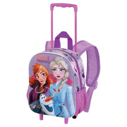 Trolley Mochila Pré Escolar 3D Frozen 2 - 34cm