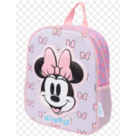 Mochila Pré-Escolar 3D Minnie 31cm