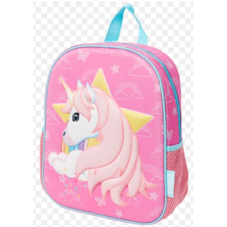 Mochila Pré-Escolar 3D Unicornio 31cm