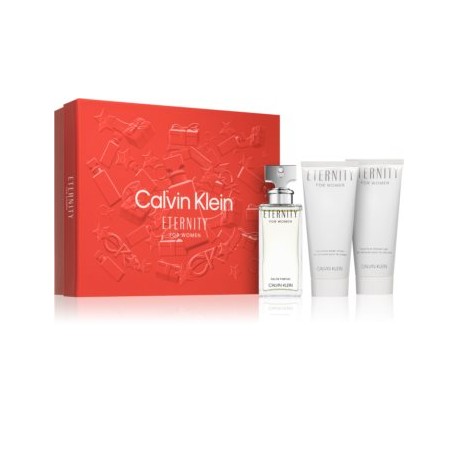 Coffret Calvin Klein Eternity EDP 50ML Creme Corpo 100ML Gel Banho 100ML