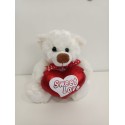 Peluche com a frase (SWEET LOVE) 14 cm