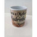 Caneca cerâmica para a melhor madrinha do mundo