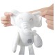 Peluche Boneco Elefante branco, brinquedo infantil para crianças e bebés